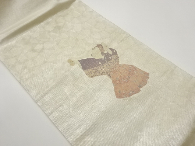 童子模様名古屋帯